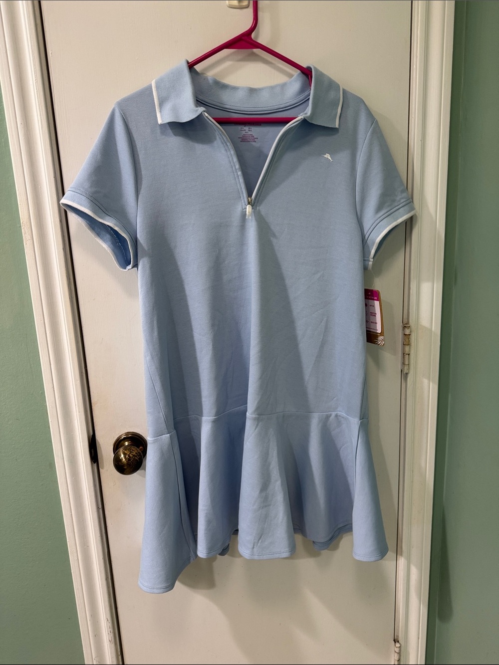 Tommy Bahama Light Blue Shirt Dress L
